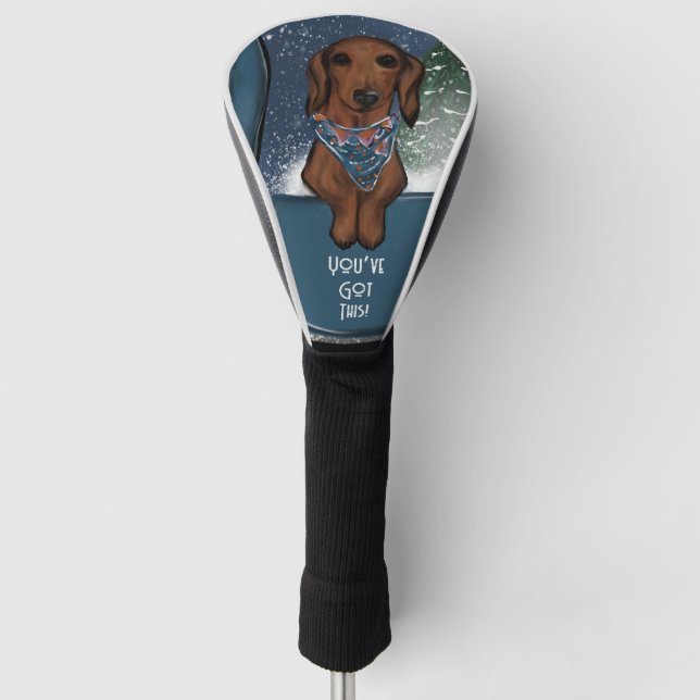 DACHSHUND  GOLF HEADCOVER (Vorderseite)