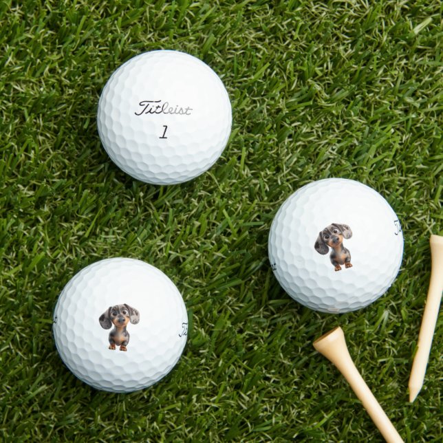 Dachshund Golfbälle (Insitu Gras)