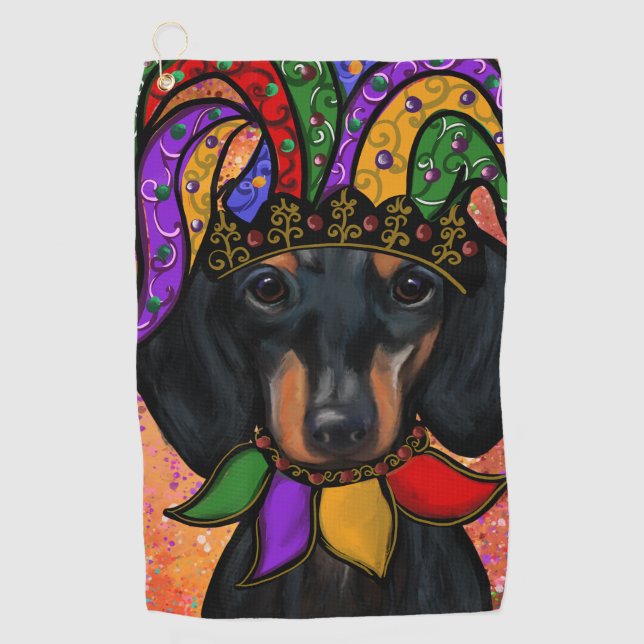 DACHSHUND                 GOLFHANDTUCH (Vorderseite)