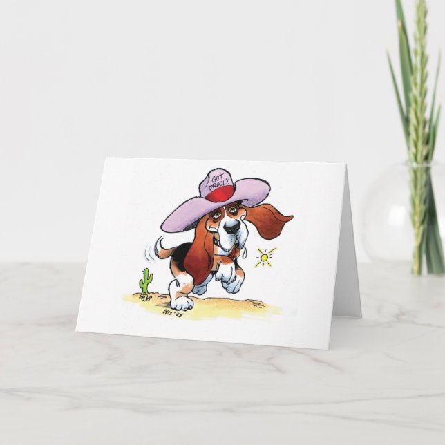 Dachshund got Geifer? Leeres Notecard Karte (Vorderseite)