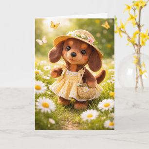 Dachshund Grußkarte für jeden Anlass Karte