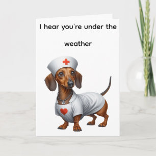 Dachshund Gute Besserung Karte