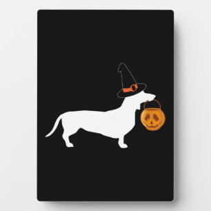 (Dachshund Halloween) Fotoplatte