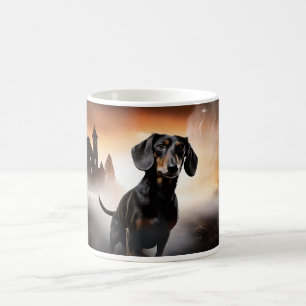 Dachshund Halloween Gruselig Kaffeetasse