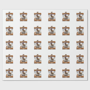 Dachshund Halloween Hexenbesen fährt Shotgun-Shirt Geschenkpapier