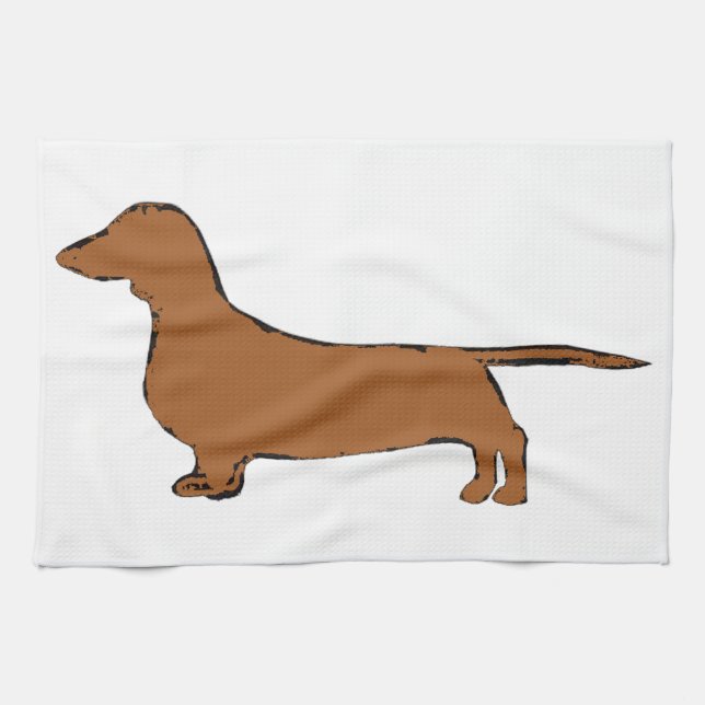 Dachshund Handtuch (Horizontal)