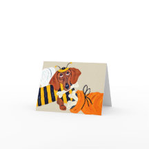 Dachshund Hummel mit Hundefutter