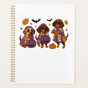 Dachshund Hund Geist Halloween Planer