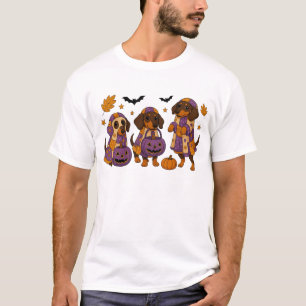 Dachshund Hund Geist Halloween T-Shirt