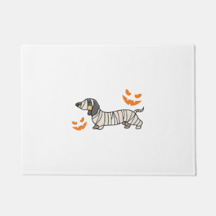 Dachshund Hund Halloween Candy Corn Vollmond Fußmatte