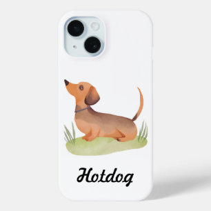 Dachshund Hund   Individueller Name Hund Wasserfar Case-Mate iPhone Hülle