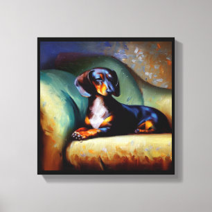 Dachshund Hund Leinwanddruck