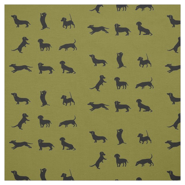 Dachshund Hund Spaß Tier Kunst Stoff (Muster)