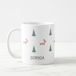 Dachshund Hund Weihnachten Kaffeetasse