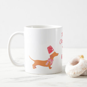Dachshund Hund Weihnachten Kaffeetasse