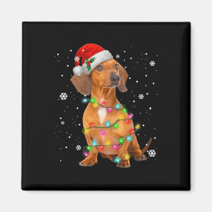 Dachshund Hunde Baum Weihnachten Xmas Geschenke Fü Magnet