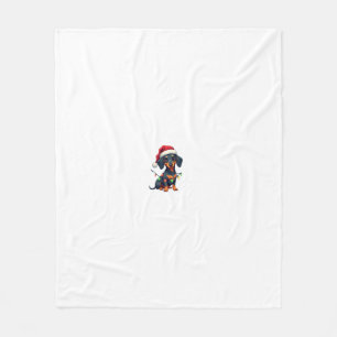 Dachshund Hunde Baum Weihnachtspullover Xmas Gesch Fleecedecke
