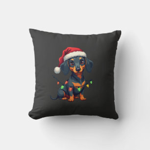 Dachshund Hunde Baum Weihnachtspullover Xmas Gesch Kissen
