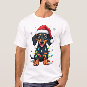 Dachshund Hunde Baum Weihnachtspullover Xmas Gesch T-Shirt