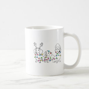 Dachshund-Hundefan Weihnachtslicht Xmas Doxie Mama Kaffeetasse