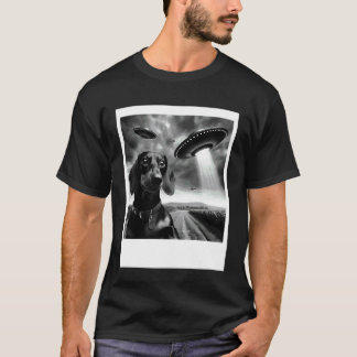 Dachshund Hundemama Vater Lustige Grafik Selfie UF T-Shirt