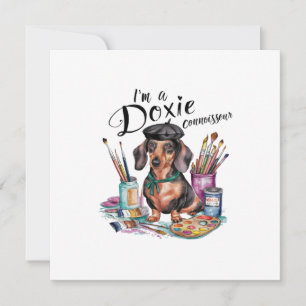 Dachshund Ich bin ein Doxie Kenner Einladung