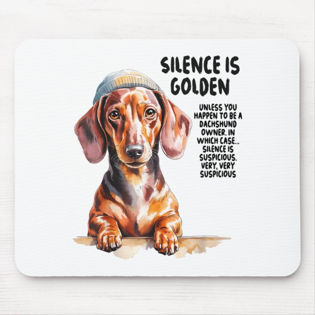 Dachshund Ideas For Women &amp; Novelty Miniature  Mousepad (Vorne)