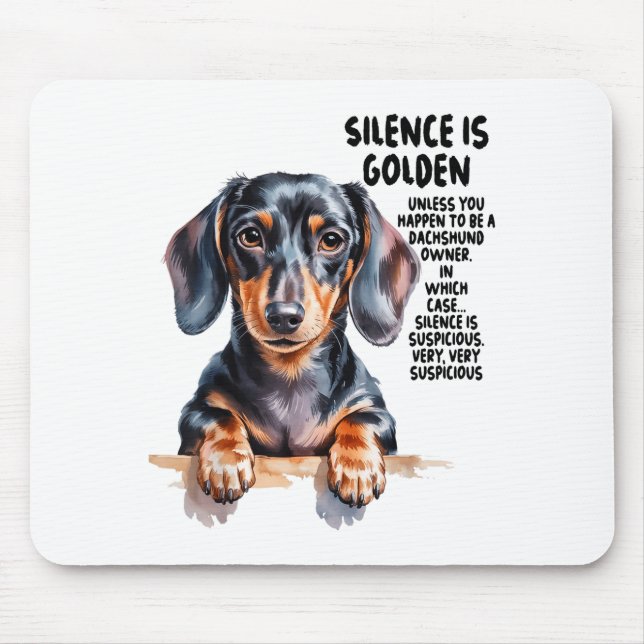Dachshund Ideas For Women &amp; Novelty Miniature  Mousepad (Vorne)