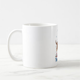 Dachshund im Schnee Kaffeetasse