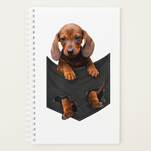 Dachshund In My Pocket Weiner Dog Planer (Vorderseite)