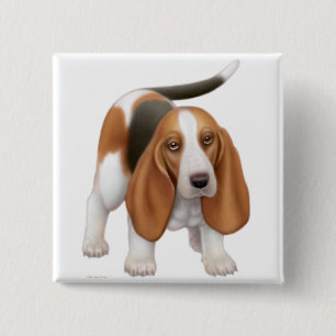 Dachshund-Jagdhund-Button Button