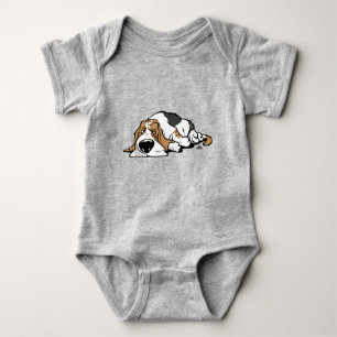 Dachshund-Jagdhund-Cartoonhund Baby Strampler