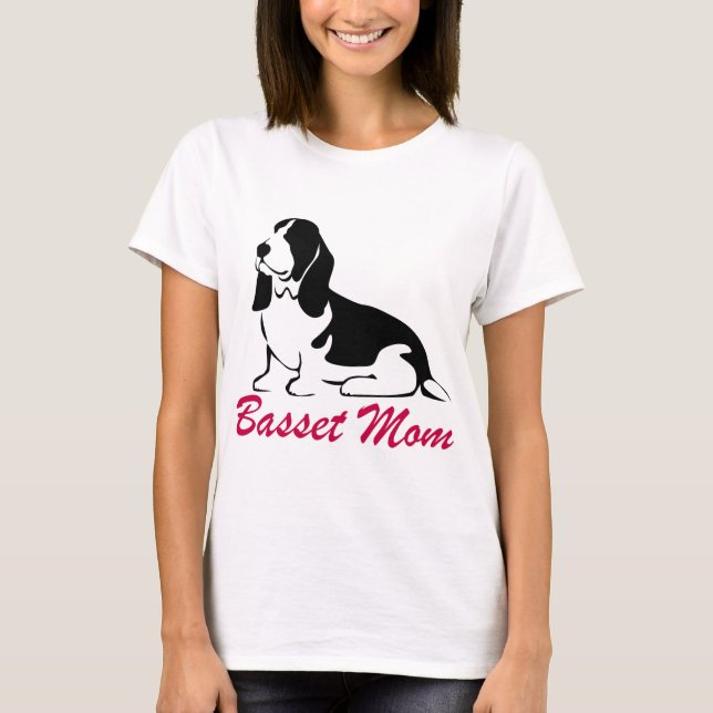 Dachshund-Jagdhund-Mama T-Shirt (Vorderseite)