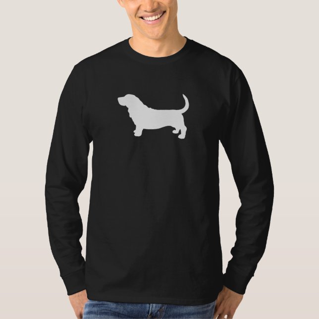 Dachshund-Jagdhund-Silhouette-coolen T-Shirt (Vorderseite)