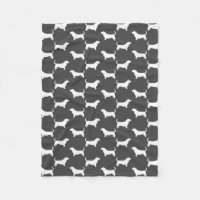 Dachshund-Jagdhund-Silhouette-Muster-Grau