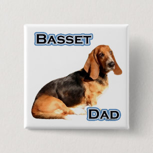 Dachshund-Jagdhund-Vater 4 - Knopf Button