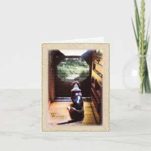 Dachshund-Jagdhund wartete Karte