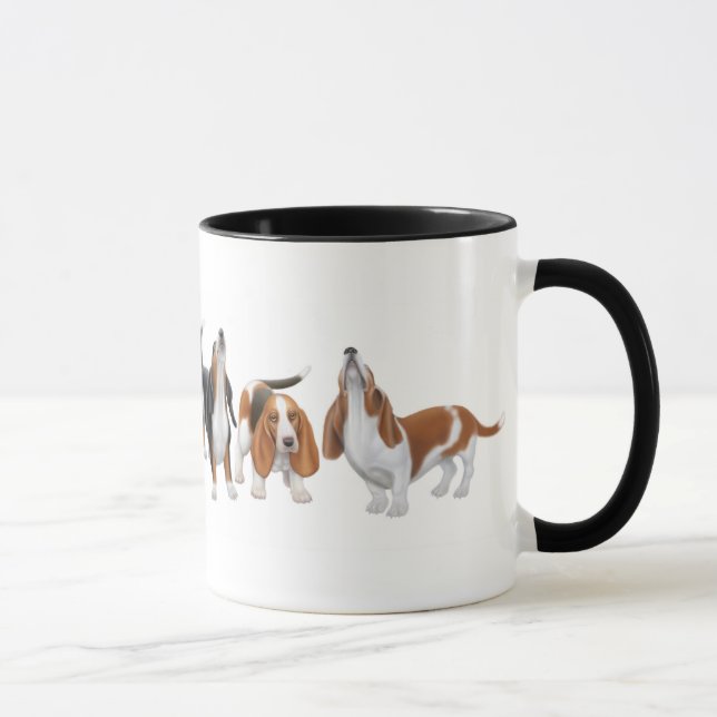Dachshund-Jagdhund-Wecker-Tasse Tasse (Rechts)