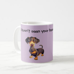 Dachshund-Kaffeetasse Lustiges Wiener-Hund-Geschen Tasse