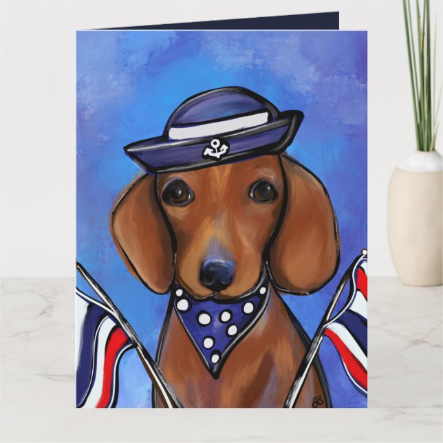 Dachshund    karte (Vorderseite)