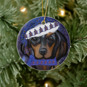 Dachshund  keramik ornament