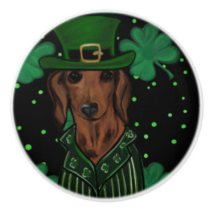 DACHSHUND KERAMIKKNAUF