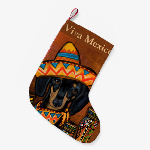 Dachshund kleiner weihnachtsstrumpf
