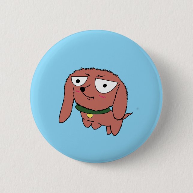 Dachshund-Knopf Button (Vorderseite)