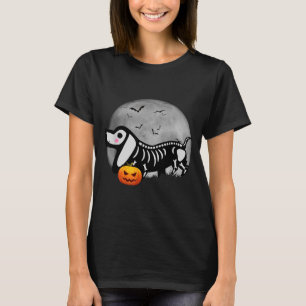 Dachshund Kürbis Halloween Für Frauen Wurst Hund T-Shirt