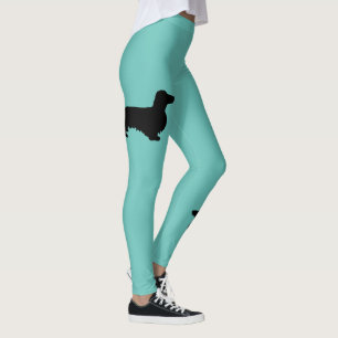 Dachshund Langhaar - Silhouette 1 Leggings