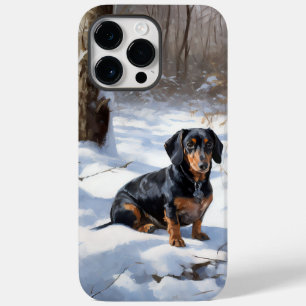 Dachshund Lass es schneien Weihnachten Case-Mate iPhone 14 Pro Max Hülle