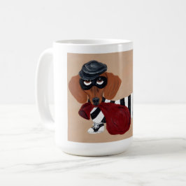 Dachshund Leckerli Dieb Einbrecher Kaffeetasse
