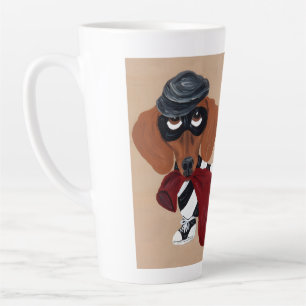 Dachshund Leckerli Dieb Einbrecher Milchtasse