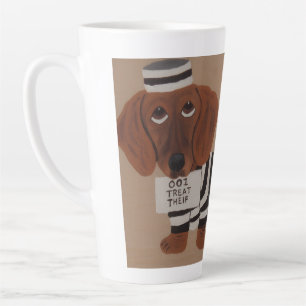 Dachshund Leckerli Dieb Knastvogel Milchtasse
